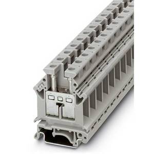 Phoenix Contact UK 16 N 3006043 Durchgangsreihenklemme Polzahl (num): 2 4 mm² 16 mm² Grau 50 St. 