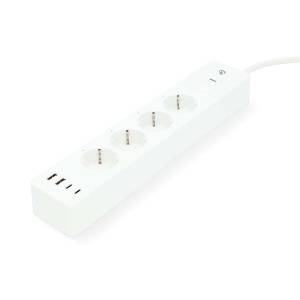 Nedis SmartLife Power Strip Wi-Fi | Hybrid (CEE 7/7) / USB A / USB-C™ | 16 A | 3680 W | 2.00 m | 0 - 55 °C | Android™ / IOS | Weiss 