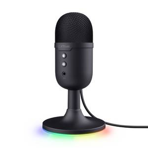 Trust Gaming GXT234 Yunix USB Mikrofon Kompaktes USB-Gaming-Mikrofon für Streaming & Content-Erstellung, schwarz 