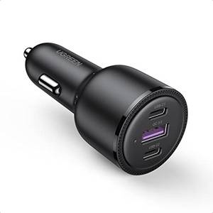  UGREEN Zigarettenanzünder USB C 65W Autoladegerät Zigarettenanzünder PD KFZ Ladegerät USB C kompatibel mit MacBook, iPad Pro/Air, iPhone 14/14 Pro/14 Pro Max/13, Galaxy S22, S21, A53 usw. 