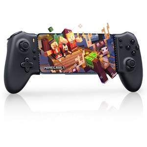 Fanttik M15 Bluetooth-Gaming-Controller für Android/iPhone 15-Serie Controller (Android-Controller mit Hall-Trigger/Joysticks, Telefon-Controller zum Spielen von Minecraft, COD, Schwarz) 