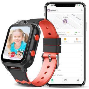 Rayofi Smartwatch Kinder mit GPS, 2 Kameras,4G Telefonfunktionen Smartwatch (GPS Tracker mit SOS-Schulmodell,Schulmodus,Videoanrufen Kinderuhr cm/1,69 Zoll) 