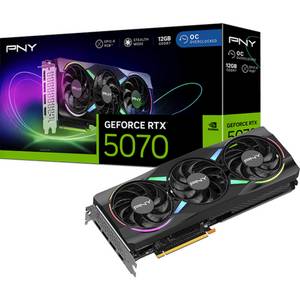 Pny GeForce RTX 5070 ARGB OC, Grafikkarte, (DLSS Grafikkarte (12 GB) 