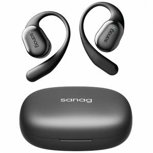 SANAG Bluetooth Kopfhörer, Bluetooth 5.4 Sport-Kopfhörer mit Mikrofon Open-Ear-Kopfhörer (usgeglichener Sound, Bluetooth 5.4 Kabellose Kopfhörer, 60 Std Laufzeit, IPX5 Wasserdichte Sport Bluetooth Kopfhörer,ENC Rauschunterdrückung Bluetooth Earbuds, Büro/ 