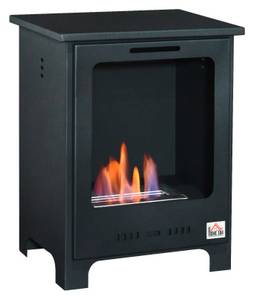 Homcom Ethanol-Kamin schwarz Metall B/H/L: ca. 30x50x40 cm 