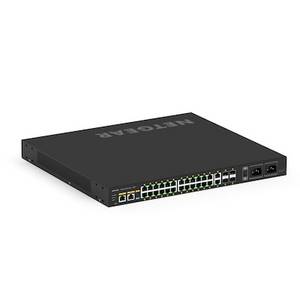 Netgear AV Line M4250-26G4F-PoE++ 24x GB-LAN PoE++ / 2x GB-LAN / 4x XSFP / Rack / PoE++ 1440 W 