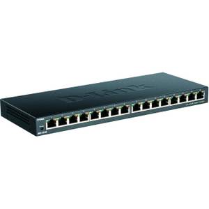 D-link DGS-1016S Gigabit Switch 16x GB-LAN, Unmanaged Desktop Switch