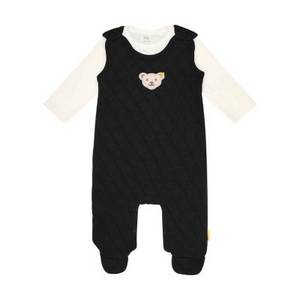 Steiff Set Strampler + T-Shirt langarm Baby Wellness mit Schlupfkragen Strampler dunkelblau Gr. 50 Jungen Kinder 