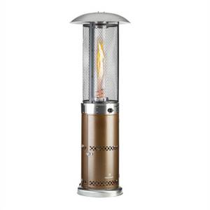 Blumfeldt Goldflame Deluxe Terrassenheizstrahler 36.000BTU/11kW Temperglas mobil Edelstahl Bronze... Bronze 