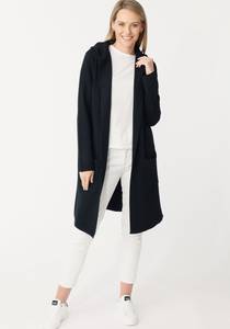 Zwillingsherz Cardigan Kapuze, Taschen, Langarm, ohne Verschluss 