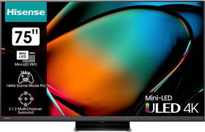 Hisense 75U8KQ Mini-LED-Fernseher (189 cm/75 Zoll, 4K Ultra HD, Smart-TV) 