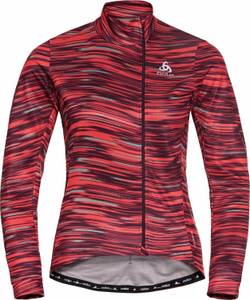 Odlo Mid Layer Full Zip Zeroweight Ceramiwarm siesta Radtrikot langarm