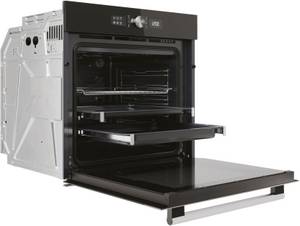 Bauknecht Backofen-Set BAKO4 HI6 BLACK, mit 2-fach-Teleskopauszug, Hydrolyse 