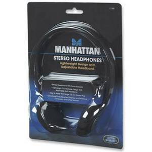 Manhattan Stereo Kopfhörer HiFi On Ear Kopfhörer On Ear Schwarz 