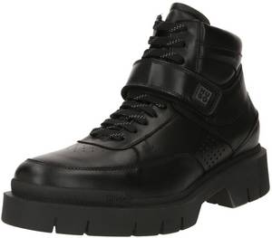 Hugo Denzel halb lt Half Boot schwarz Herren-Schnürstiefel