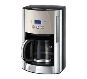 Russell Hobbs 26990-56 Luna 12 Tassen Filterkaffeemaschine Silber, Schwarz, Sand, Edelstahl (Versandkostenfrei) 