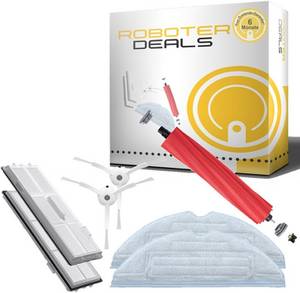 Roboter-Deals Zubehör Set Ersatzteile für Xiaomi Roborock S7 Plus (2x Filter + 2x Pad Seitenbürste + 1x Hauptbürste) Robotersauger-Zubehör