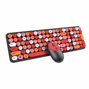 TAMEY Kabelloses Tastatur- und Maus-Kit, 2.4G Tastatur- und Maus-Set 