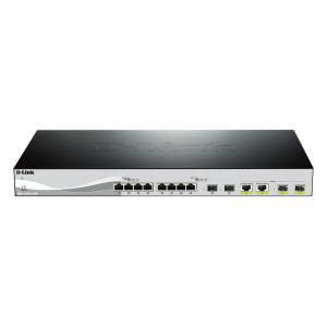D-link DXS-1210-12TC Smart Managed Switch 8x 10 Gbit/s Ethernet, 2x 10 Gbit/s SFP+, 2x 10GbE/SFP+ Combo 