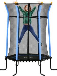 Homcom Kindertrampolin (342-007V02BU) blau Gartentrampolin