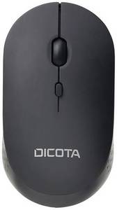 Dicota SILENT V2 Maus Kabellos Optisch Schwarz 3 Tasten 800 dpi, 1200 dpi, 1600 dpi 