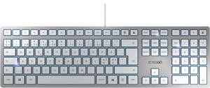 Cherry KC 6000 SLIM (silber)(nordic) Kabel Tastatur