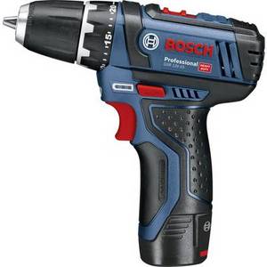 Bosch Professional GSR 12V-15 0601868109 Akku-Bohrschrauber 12V 2Ah Li-Ion inkl. 2. Akku 