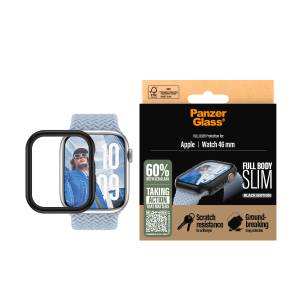 CARE by PanzerGlass Displayschutzglas »Slim Full Body Protection«, für Apple Watch 10 46mm, Schutzhülle, Schutzfolie, Bildschirmschutz, kratz- & stoßfest 
