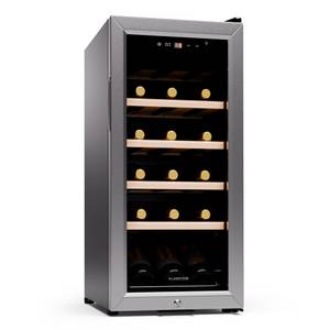 Klarstein Weinkühlschrank Shiraz Premium Smart 18 SS, für 18 Standardflaschen...