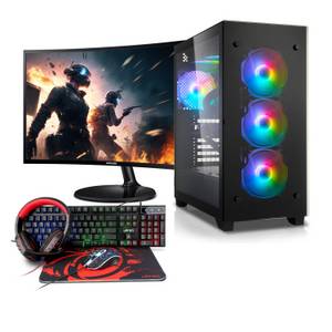 Memory PC Gaming-PC (24,00 Zoll, AMD Ryzen 3 3200G, 16 GB RAM, 500 GB SSD, Luftkühler) 