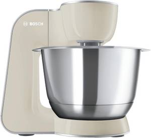 Bosch CreationLine MUM58L20 silber/beige Multifunktions-Küchenmaschine