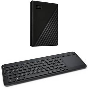 Western Digital My Passport (1TB) schwarz inkl. Microsoft All-in-One Media Keyboard schwarz 