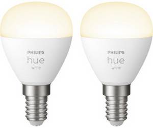 Philips Lighting Hue White E14 5,7W P45 2700K warmweiß Bluetooth 2er-Pack LED-Lampe