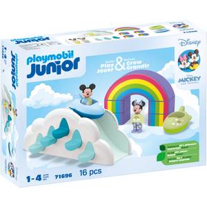 Playmobil 71696 Junior & Disney: Mickys & Minnies Wolkenhaus, Konstruktionsspielzeug 