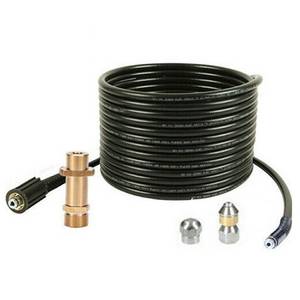 XIIW Hochdruckreiniger »160Bar Rohrreinigungsschlauch 10m/15m/20m/30m mit Starr Rotierend Düse«, Druck max: 160,00 bar, Fördermenge max: 480,00 l/h, (4tlg in a Sat), Abflussreiniger Kanalratte für Kärcher Kränzle K2-K7 