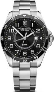 Victorinox FieldForce Classic GMT black silver Analoguhr