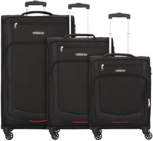 American Tourister Summer Session 4-Rollen-Trolley Set 55/69/79 cm (125808) black/red Trolley