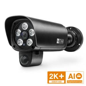 Instar IN-9408 2K Überwachungskamera mit PoE in schwarz 