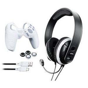 Raptor-Gaming - Starter Pack - Playstation 5 - schwarz/weiß Gaming-Headset Zubehör (Rauschunterdrückung) 