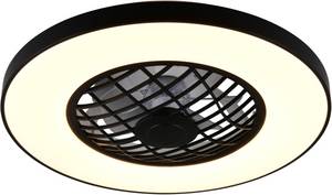 Reality Leuchten LED Deckenleuchte »LINKÖPING mit Ventilator, Deckenventilator mit Licht inklFernbedienung«, 1 flammig, Leuchtmittel LED-Board   LED fest integriert, mit Bluetooth Lautsprecher, RGB Farbwechsel 3 Geschwindigkeiten Timer 