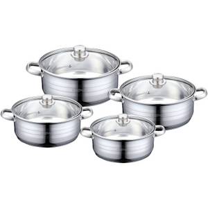 jti Set mit Töpfen - 8 Teile - Edelstahl 