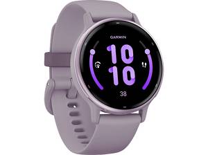  GARMIN VIVOACTIVE® 5 MUSIC Smartwatch faserverstärktes Polymer Silikon, 20mm, Orchidee/Orchidee Metallic 