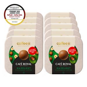 CoffeeB Hazelnut 9 Coffee Balls je 51g, 10er Pack 