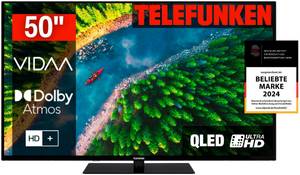 Telefunken D50Q850M8CWI QLED-Fernseher (126 cm/50 Zoll, 