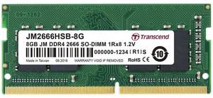 Transcend JetRam 8GB SO-DIMM DDR4-2666 CL19 (JM2666HSB-8G) DDR4-RAM