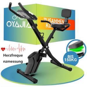 Oyajia Heimtrainer Klappbarer Heimtrainer Fahrrad mit 