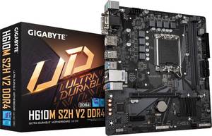 Gigabyte H610M S2H V2 LGA1700 mATX MB 2xDDR4 4xSATA 1xM.2 