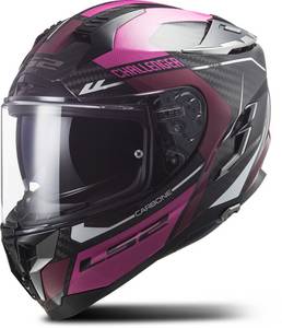 LS2 Helmets LS2 FF327 C Challenger Carbon Thorn black/pink