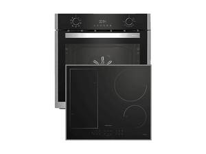  GRUNDIG GESM19320BMPF, Einbau-Backofen-Set (Flex-Induktion, A+, 72 l) 