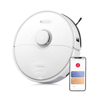 roborock Saugroboter S8, 69 W, 6000 pa, DuoRoller-Bürste, Reactive 3D-Hindernisumgehung, Vibrations-Hebemop, Intelligenter für Hartböden,Tierhaare,Teppiche, Upgrade von  S7 